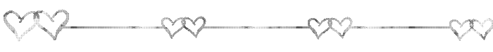 pairs of hearts along a dividing line, flashing black and white